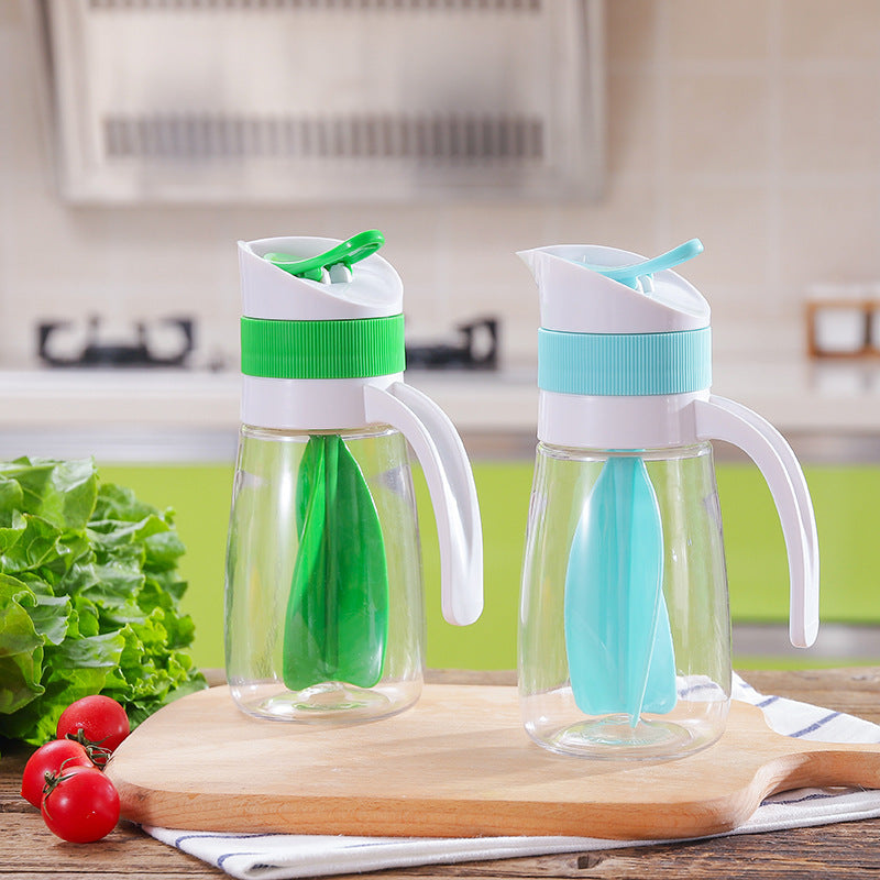 Salad Bottle With Handle Kitchen Salad Mixing Cup Household Seasoning Mixing Bottle Plastic Ketchup Mixing Bottle
