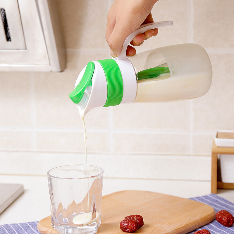 Salad Bottle With Handle Kitchen Salad Mixing Cup Household Seasoning Mixing Bottle Plastic Ketchup Mixing Bottle