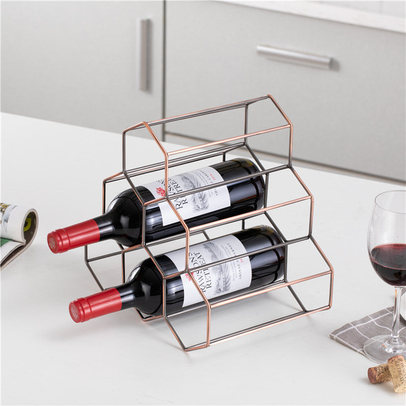 Creative Nordic Honeycomb Wine Rack Decoration Home Living Room Wine Cabinet Display Stand