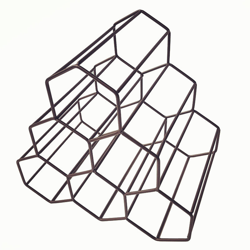 Creative Nordic Honeycomb Wine Rack Decoration Home Living Room Wine Cabinet Display Stand